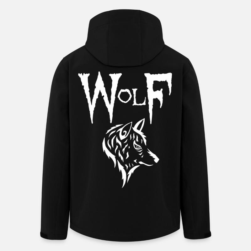 White Wolf - Men’s Recycled Softshell Jacket by Stanley/Stella - black