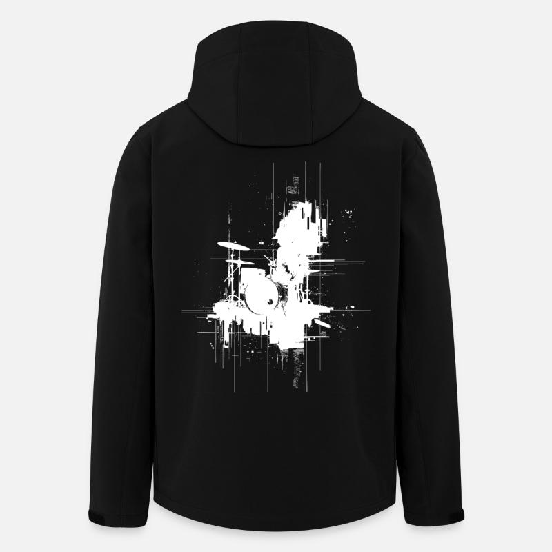 Percussion - Veste softshell homme en polyester recyclé Stanley/Stella - noir