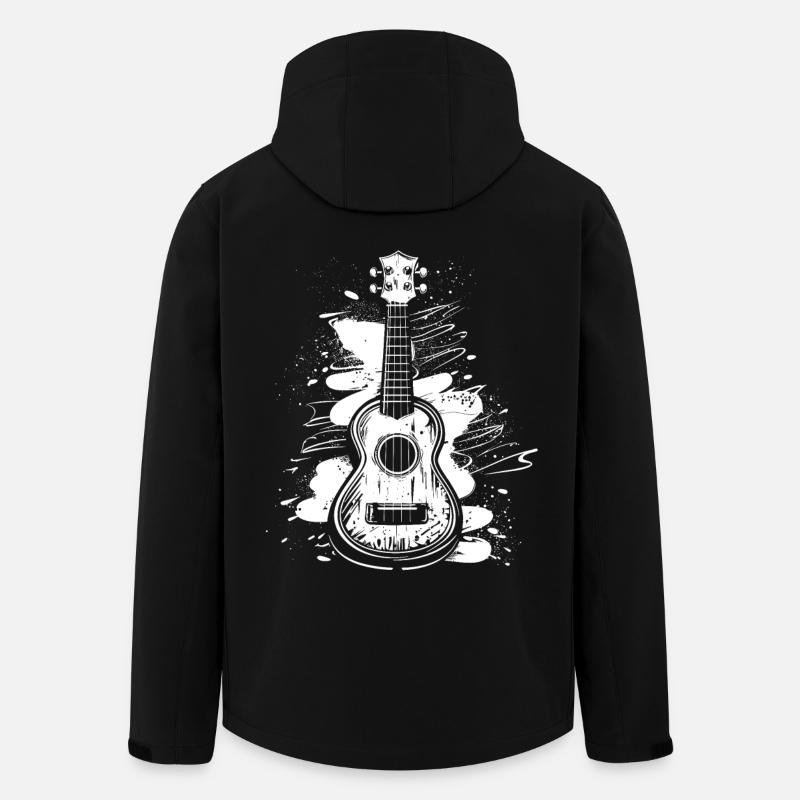 Ukulele Graffiti - Men’s Recycled Softshell Jacket by Stanley/Stella - black