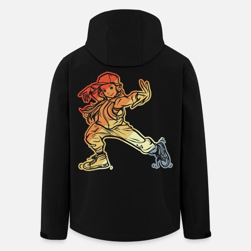 Fille de breakdance - Veste softshell homme en polyester recyclé Stanley/Stella - noir