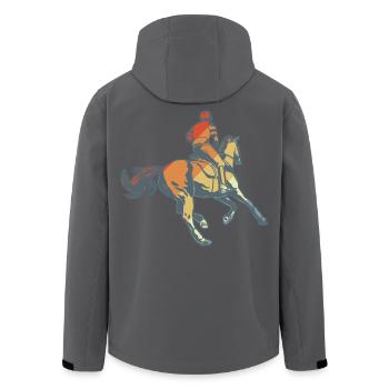 Équitation - Veste softshell homme en polyester recyclé Stanley/Stella - noir - Dos - AI Model Male 185 light (185cm)