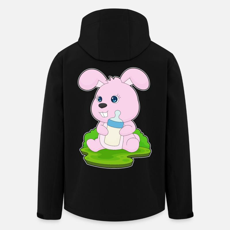 Bunny Lait de biberon - Veste softshell homme en polyester recyclé Stanley/Stella - noir