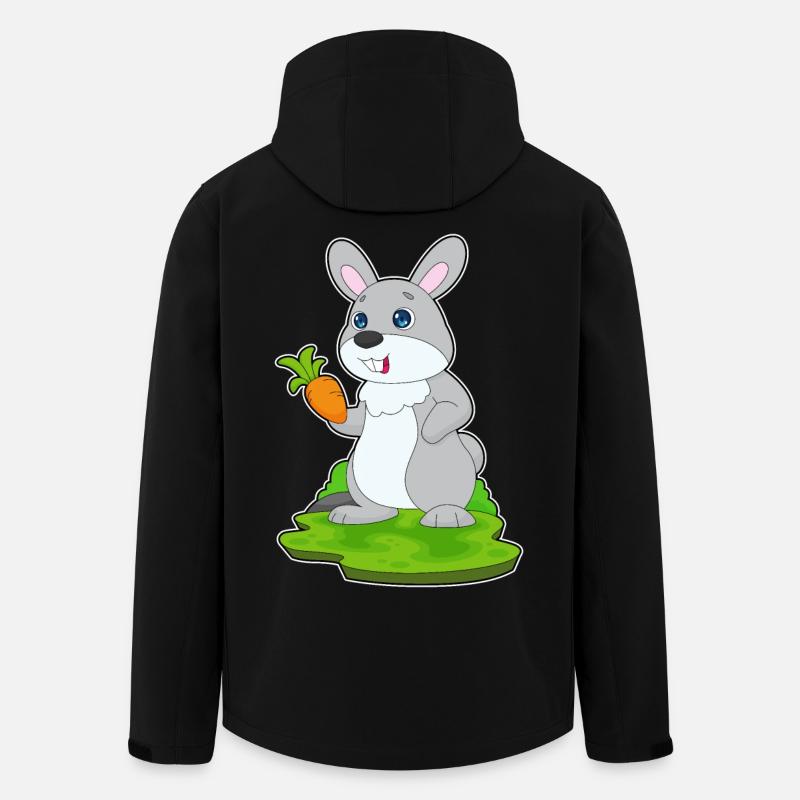 Rabbit Carrot - Men’s Recycled Softshell Jacket by Stanley/Stella - black