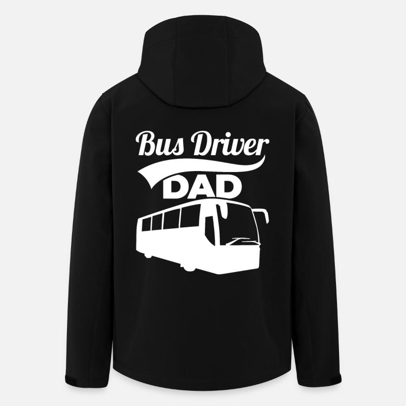 Chauffeur de bus Papa - Veste softshell homme en polyester recyclé Stanley/Stella - noir