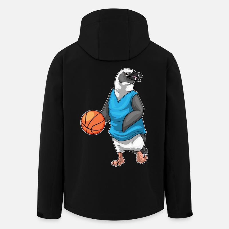Penguin Basketteur Basketteur - Veste softshell homme en polyester recyclé Stanley/Stella - noir