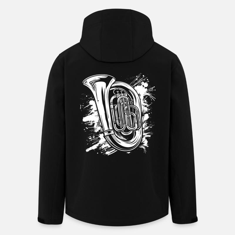 Lustige Tuba - Recycelte Männer Softshell-Jacke von Stanley/Stella - Schwarz