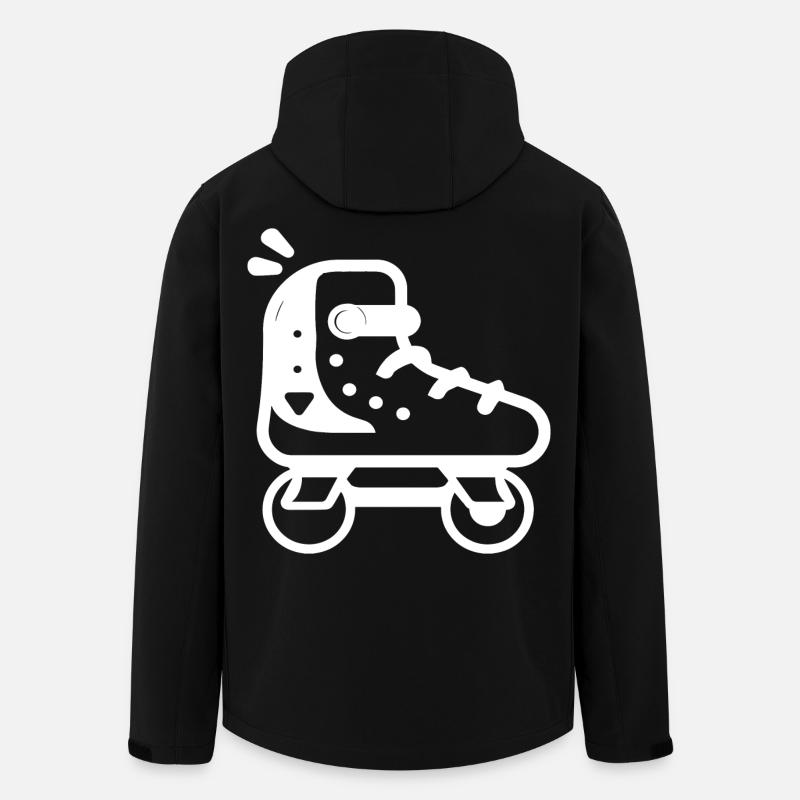 Roller Skates Cartoon Style - Men’s Recycled Softshell Jacket by Stanley/Stella - black