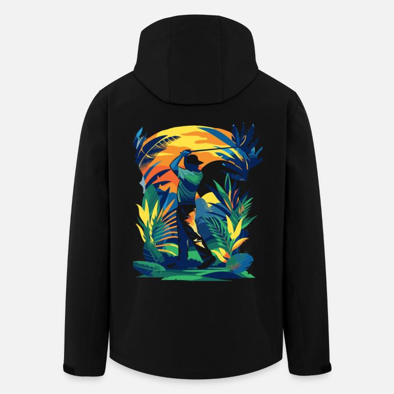 Golfer - Recycelte Männer Softshell-Jacke von Stanley/Stella - Schwarz