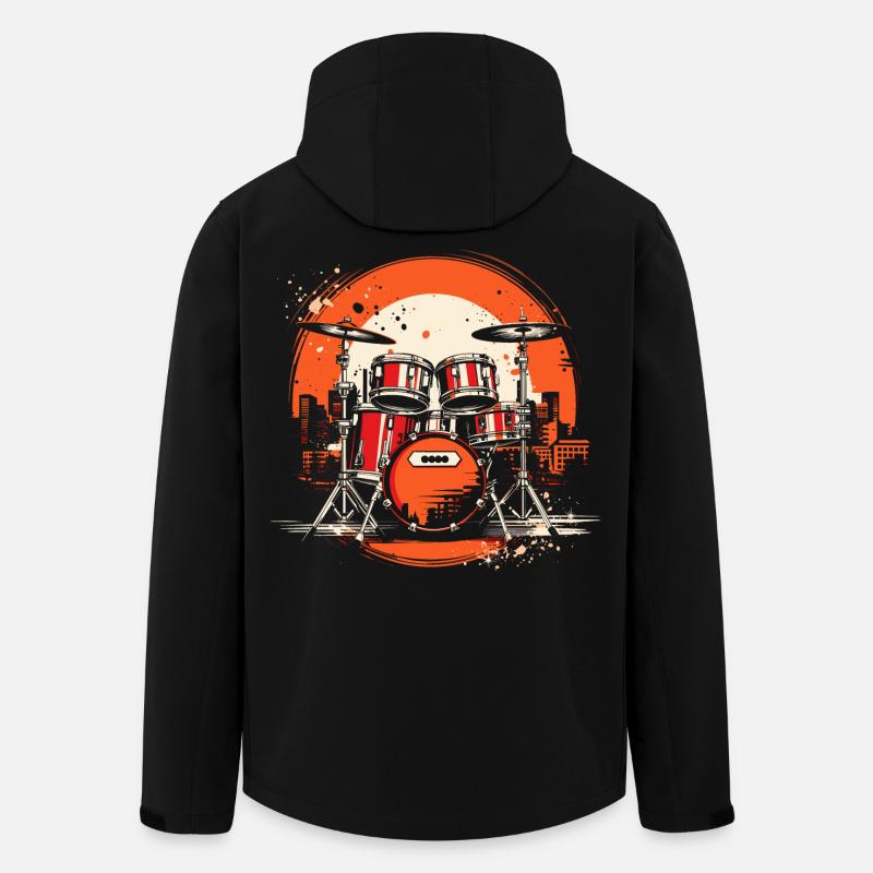 Graphiques de Trapset - Veste softshell homme en polyester recyclé Stanley/Stella - noir