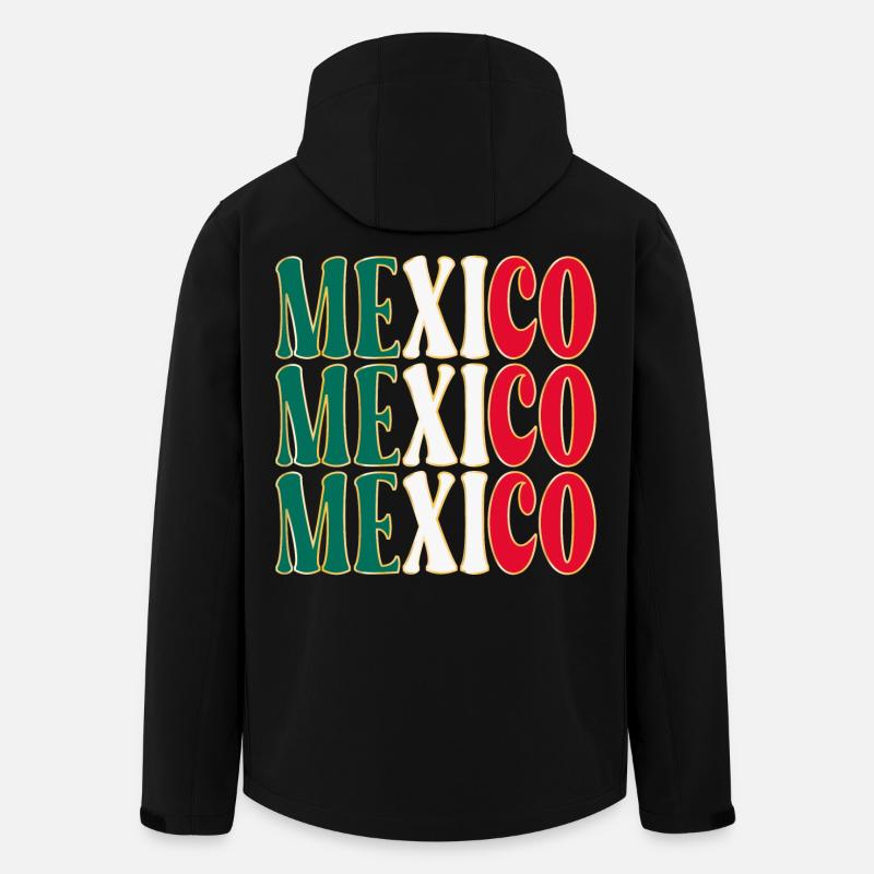 Mexiko Nordamerika - Recycelte Männer Softshell-Jacke von Stanley/Stella - Schwarz