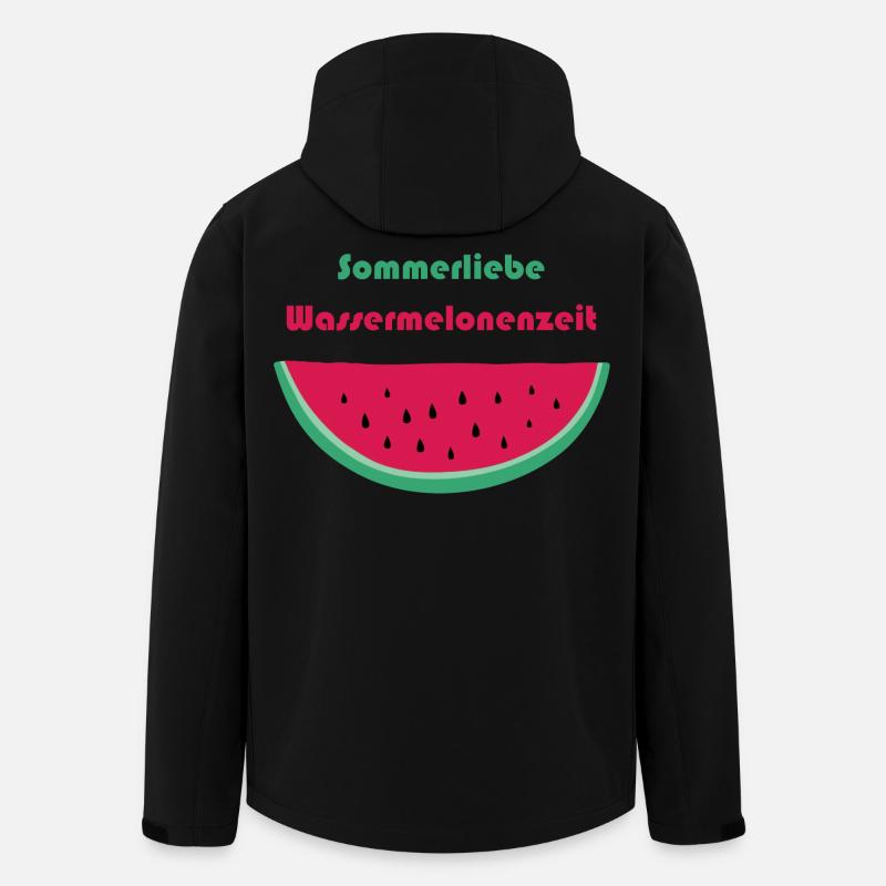Sommerliebe Wassermelonenzeit - Recycelte Männer Softshell-Jacke von Stanley/Stella - Schwarz