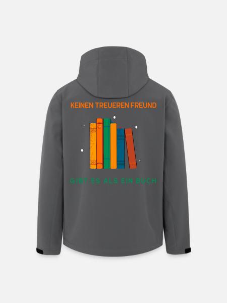 Pas d’ami plus fidèle qu’un livre - Veste softshell homme en polyester recyclé Stanley/Stella - noir