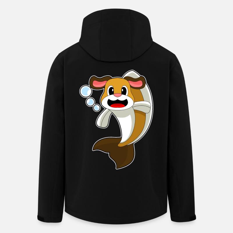 Chien-poisson - Veste softshell homme en polyester recyclé Stanley/Stella - noir
