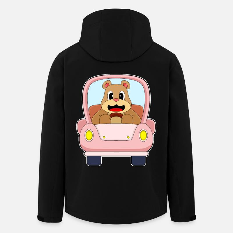 Voiture Ours - Veste softshell homme en polyester recyclé Stanley/Stella - noir