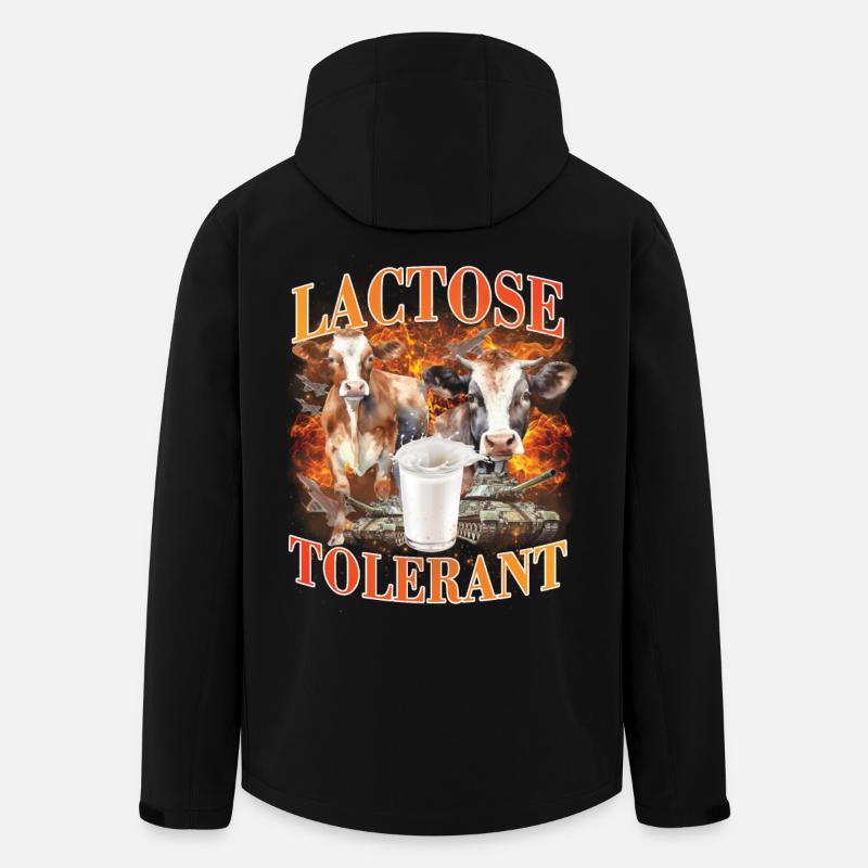 Mème tolérant au lactose - Veste softshell homme en polyester recyclé Stanley/Stella - noir