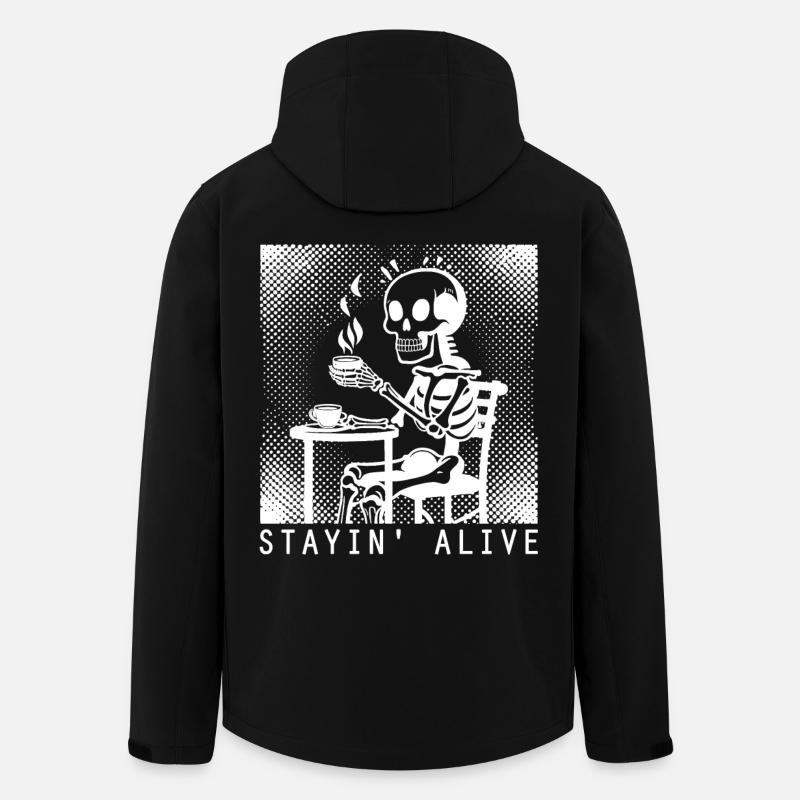 Stayin Alive Barista Café - Veste softshell homme en polyester recyclé Stanley/Stella - noir
