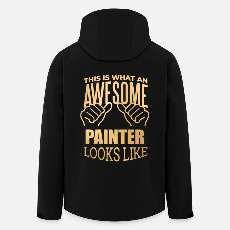 Painter - Men’s Recycled Softshell Jacket by Stanley/Stella - black