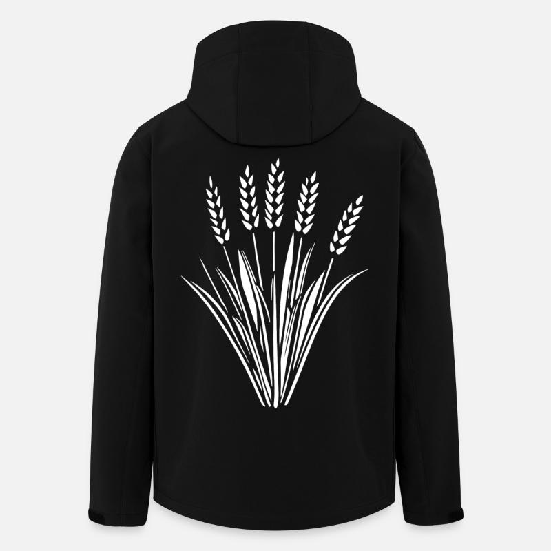 5 Ähren Getreide Weizen - Recycelte Männer Softshell-Jacke von Stanley/Stella - Schwarz