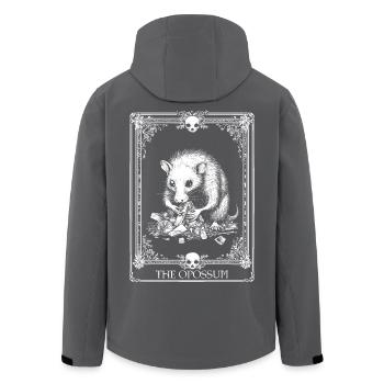 Drôle L’Opossum Possum Carte de Tarot Occulte - Veste softshell homme en polyester recyclé Stanley/Stella - noir - Dos - AI Model Male 185 light (185cm)