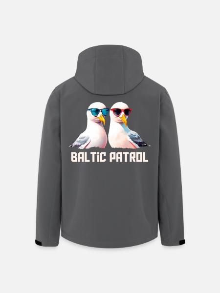 Baltic Patrol Seagulls - Men’s Recycled Softshell Jacket by Stanley/Stella - black