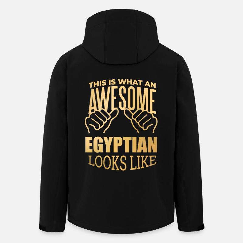 Ägypten - Recycelte Männer Softshell-Jacke von Stanley/Stella - Schwarz