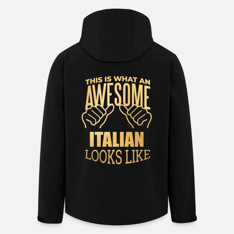 Italien - Recycelte Männer Softshell-Jacke von Stanley/Stella - Schwarz
