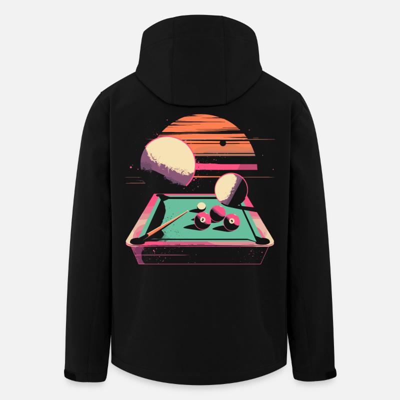 Billard 90er Jahre - Recycelte Männer Softshell-Jacke von Stanley/Stella - Schwarz