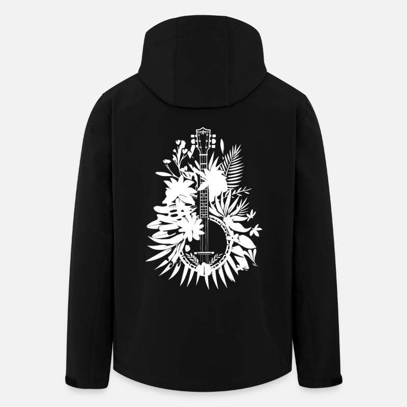 Style de dessin animé banjo - Veste softshell homme en polyester recyclé Stanley/Stella - noir