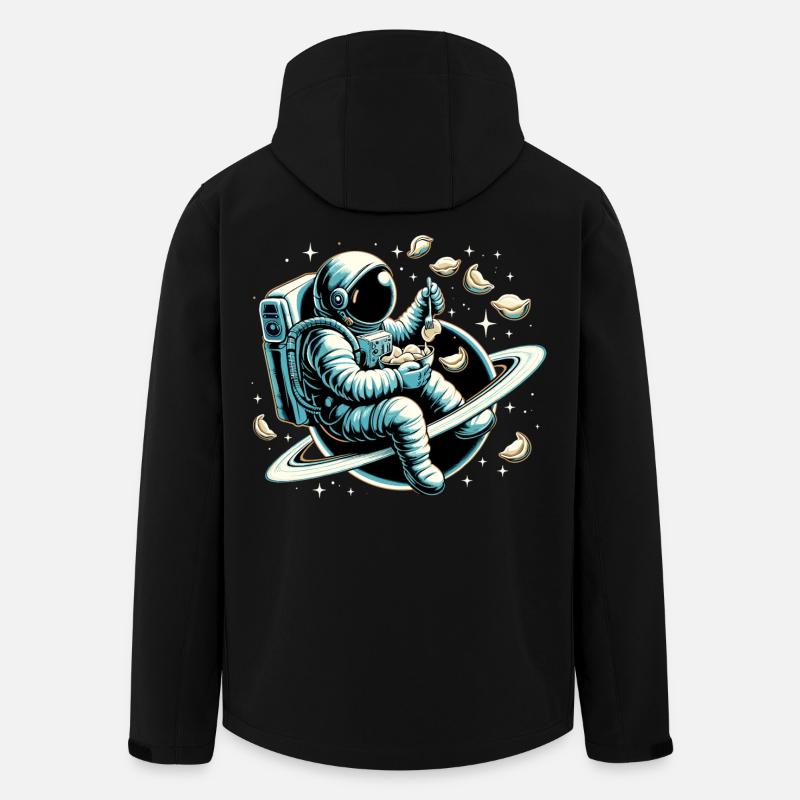 Wareniki Astronaut lecker Geschenk - Recycelte Männer Softshell-Jacke von Stanley/Stella - Schwarz