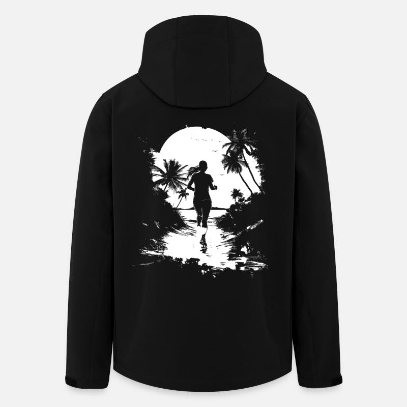 Run - Men’s Recycled Softshell Jacket by Stanley/Stella - black