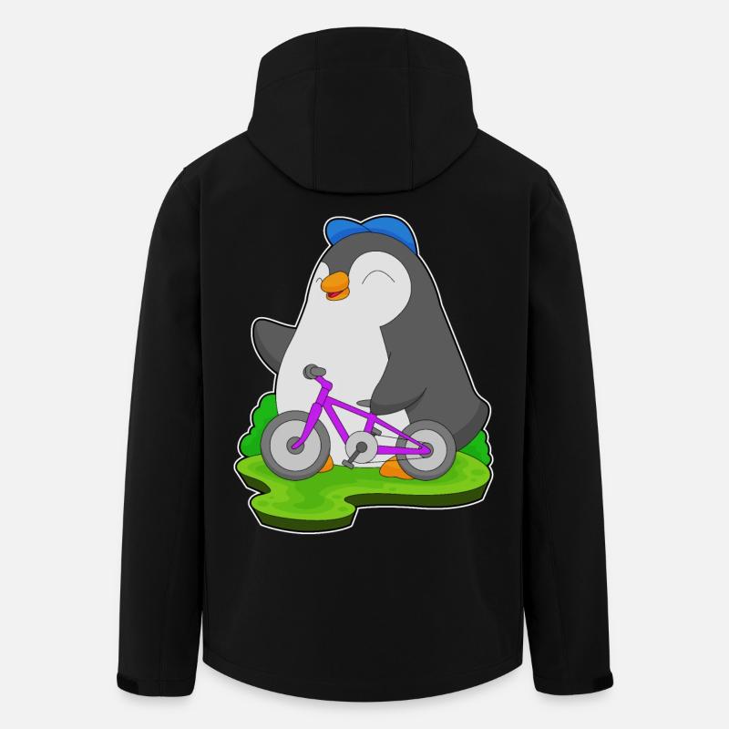 Vélo pingouin - Veste softshell homme en polyester recyclé Stanley/Stella - noir