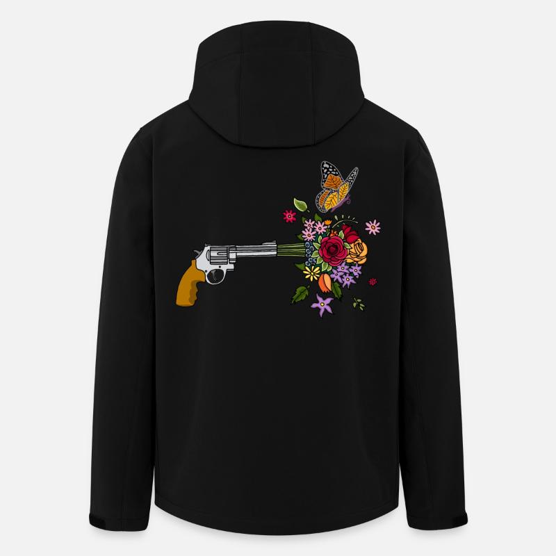 A gun for peace - Men’s Recycled Softshell Jacket by Stanley/Stella - black
