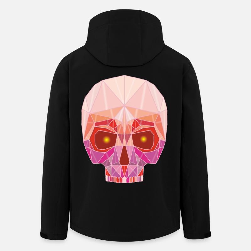 Ruby Skull - Men’s Recycled Softshell Jacket by Stanley/Stella - black