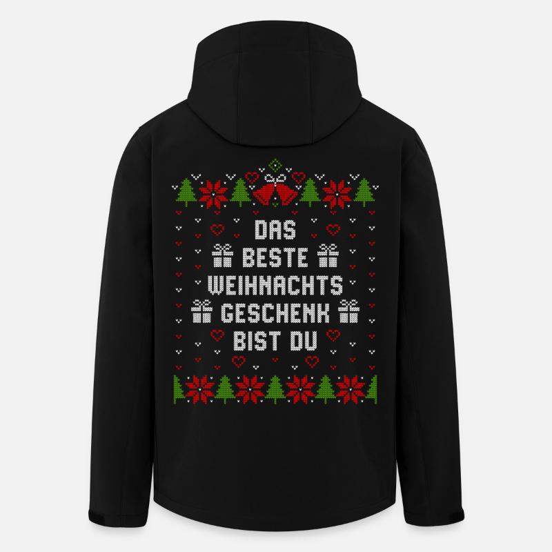 Das beste Weihnachtsgeschenk bist Du - Recycelte Männer Softshell-Jacke von Stanley/Stella - Schwarz