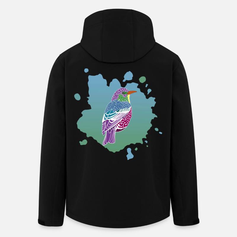 Traum von einem Vogel - Recycelte Männer Softshell-Jacke von Stanley/Stella - Schwarz