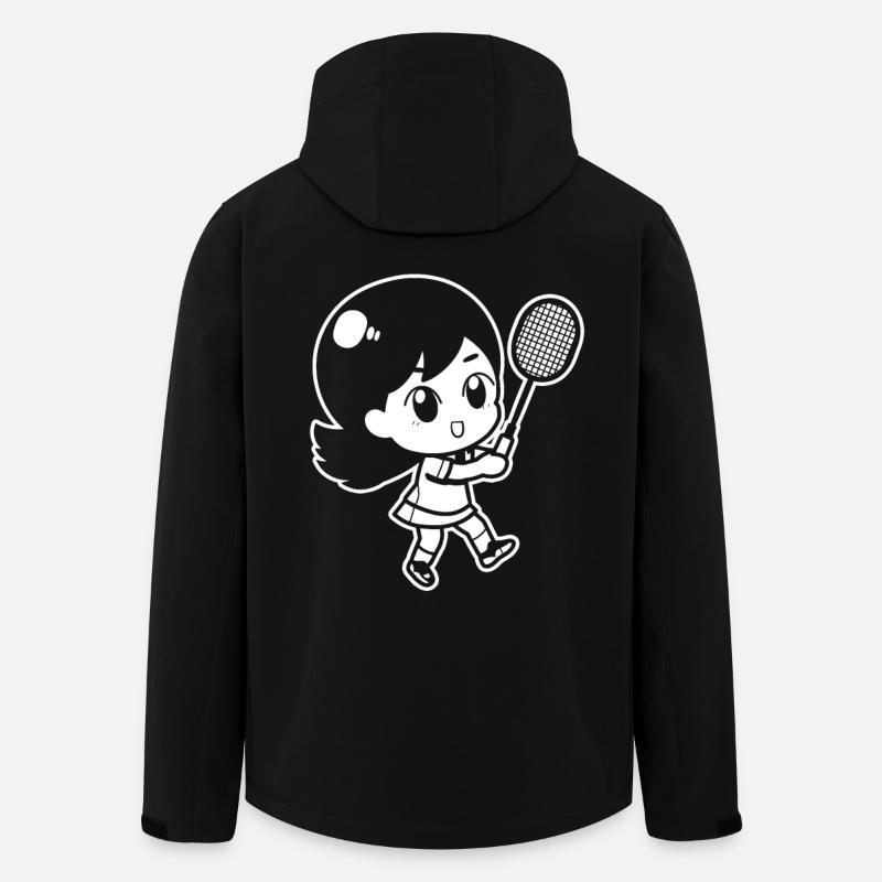 Kleine Badmintonspielerin - Recycelte Männer Softshell-Jacke von Stanley/Stella - Schwarz