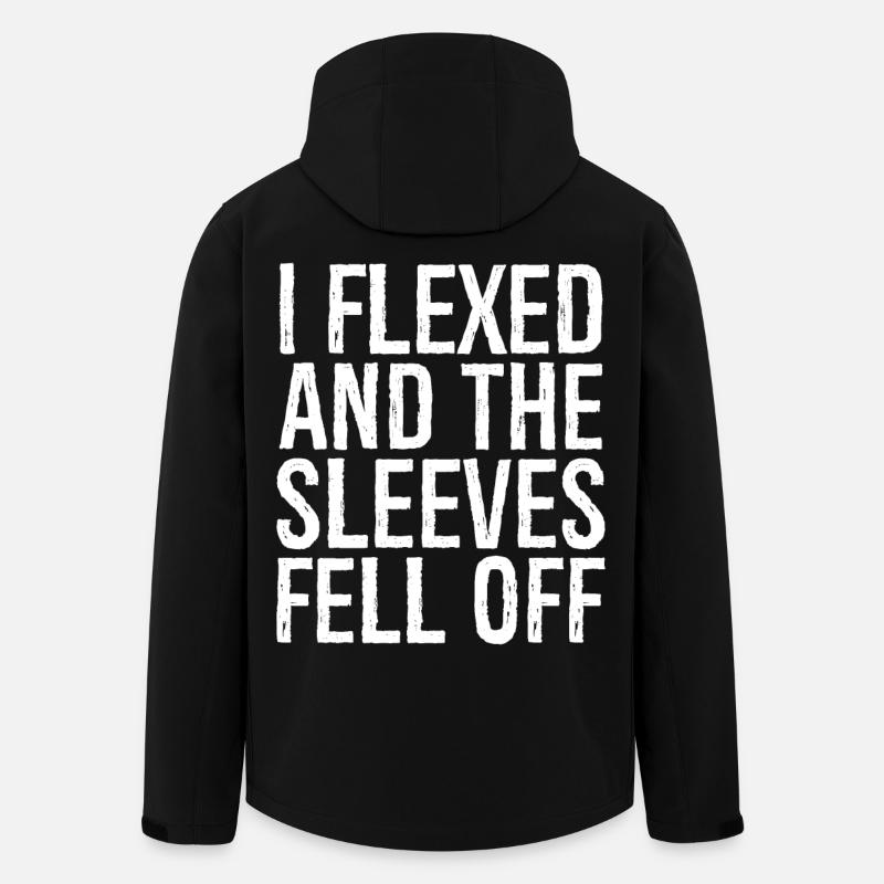 I flexed and the sleeves fell off - Men’s Recycled Softshell Jacket by Stanley/Stella - black