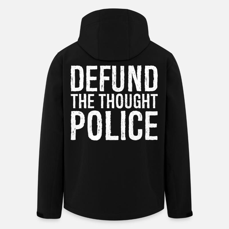 Deft die Gedankenpolizei - Recycelte Männer Softshell-Jacke von Stanley/Stella - Schwarz