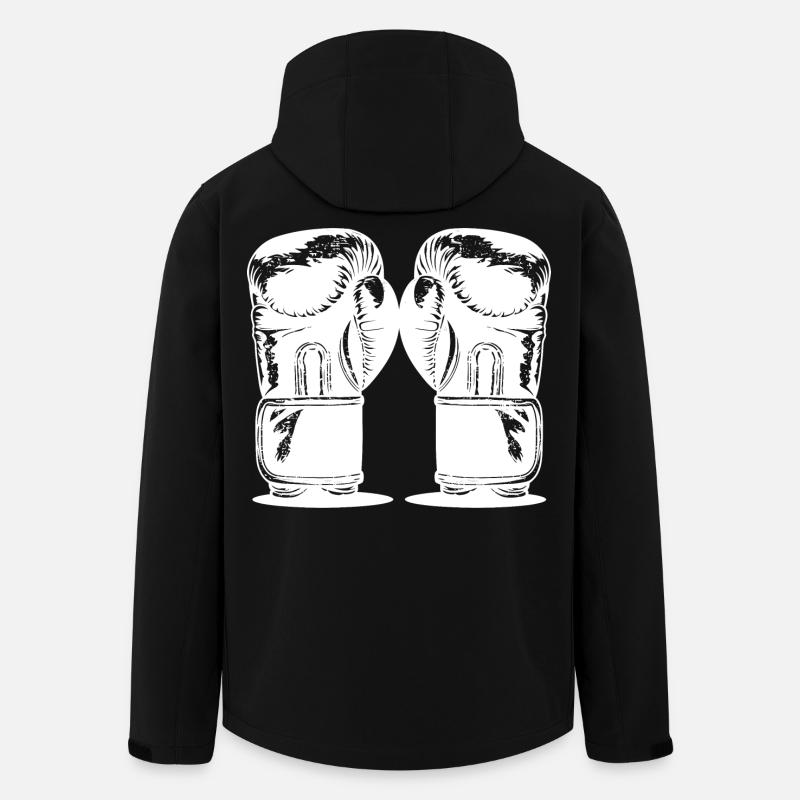 Boxe - Veste softshell homme en polyester recyclé Stanley/Stella - noir