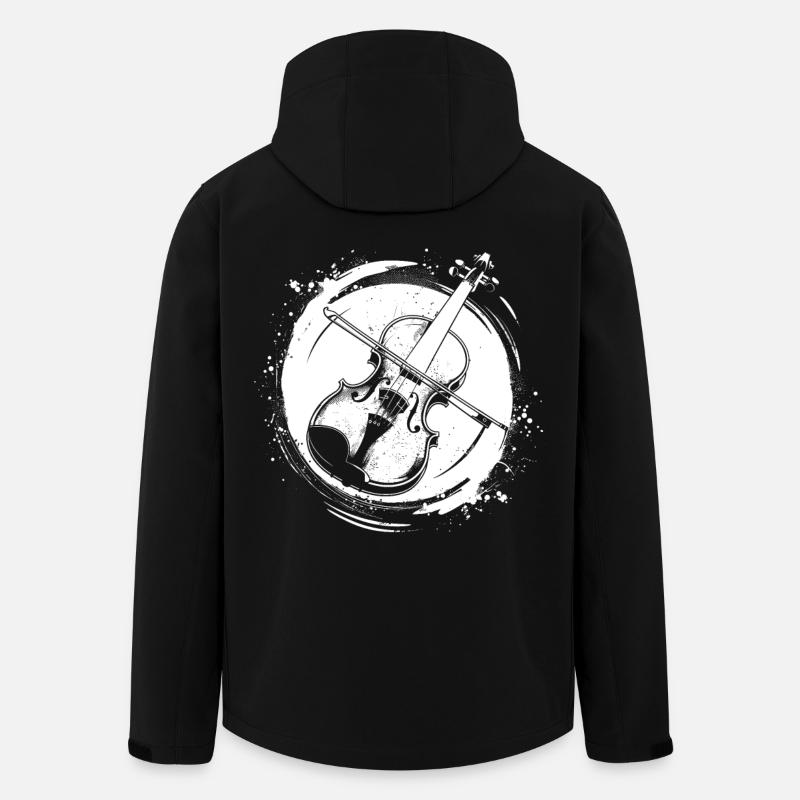Violin - Men’s Recycled Softshell Jacket by Stanley/Stella - black