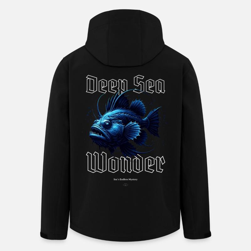 Deep Sea Wonder - Recycelte Männer Softshell-Jacke von Stanley/Stella - Schwarz
