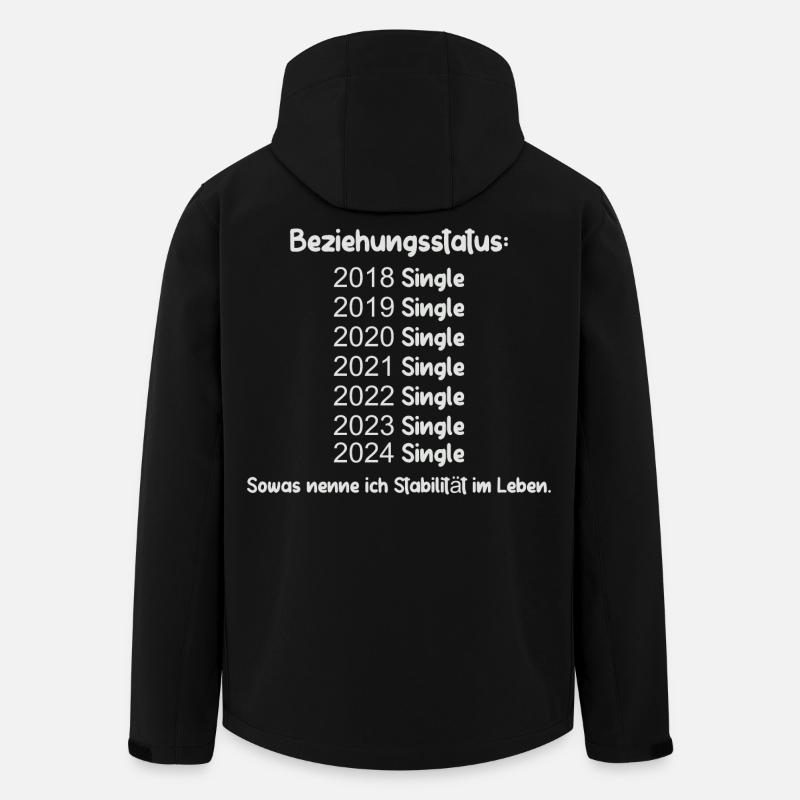 Relationship Status Single - Men’s Recycled Softshell Jacket by Stanley/Stella - black