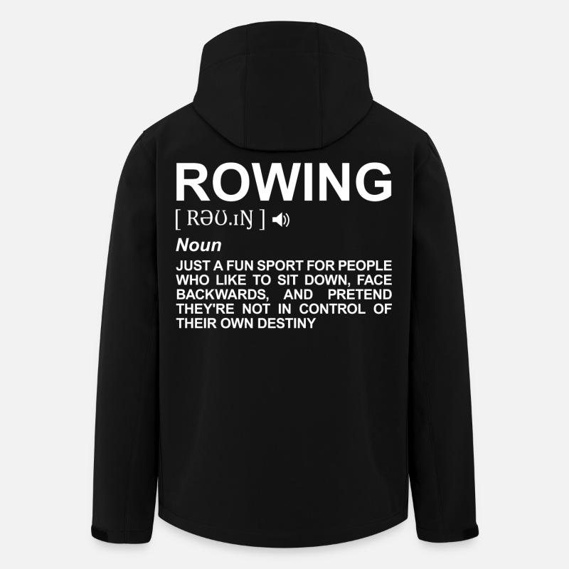 Rowing Dictionary - Men’s Recycled Softshell Jacket by Stanley/Stella - black