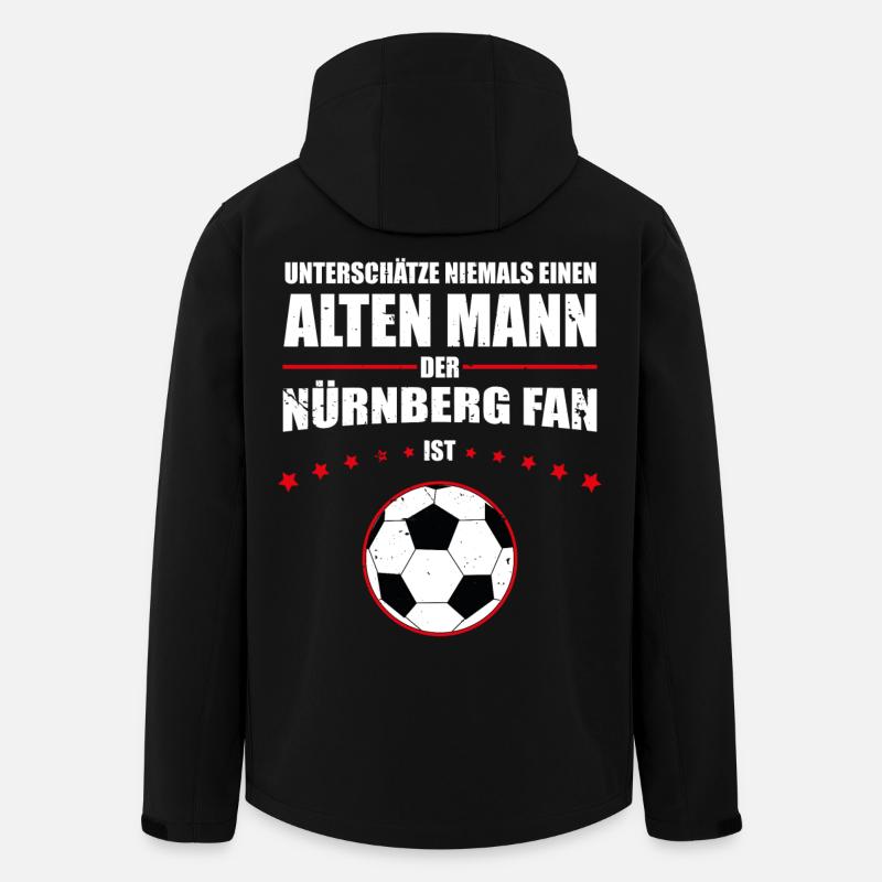 Alter Mann - Nürnberg Fan | Retro Vintage Design - Recycelte Männer Softshell-Jacke von Stanley/Stella - Schwarz