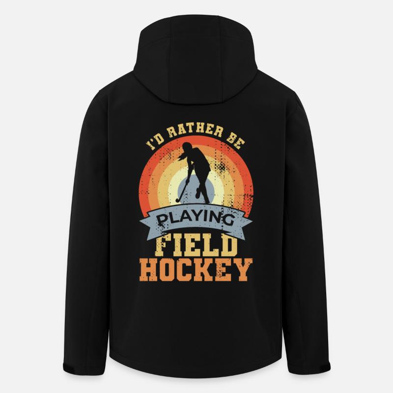 Feldhockey Zitat - Recycelte Männer Softshell-Jacke von Stanley/Stella - Schwarz