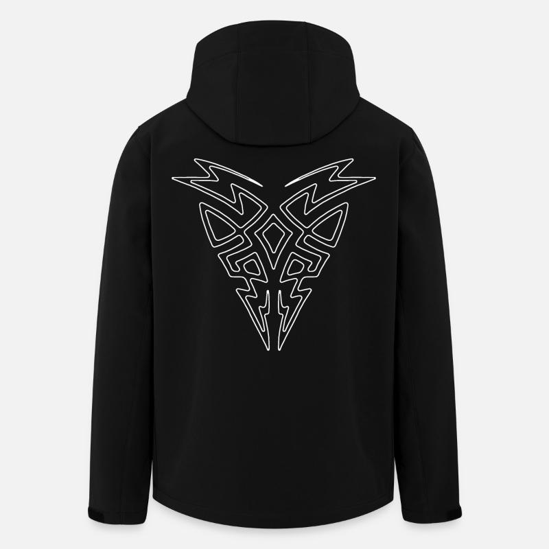 Tribal 2 blanc R6Z - Veste softshell homme en polyester recyclé Stanley/Stella - noir