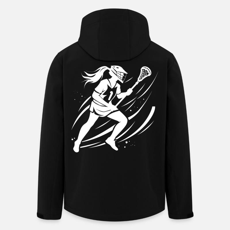 Lacrosse Mädchen - Recycelte Männer Softshell-Jacke von Stanley/Stella - Schwarz