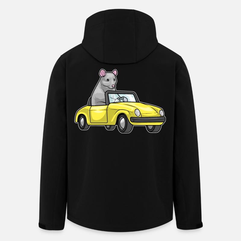 Rat Car - Men’s Recycled Softshell Jacket by Stanley/Stella - black