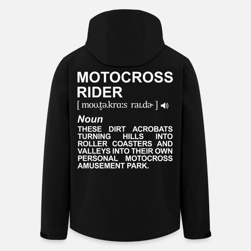 Motocrossfahrer Definition - Recycelte Männer Softshell-Jacke von Stanley/Stella - Schwarz