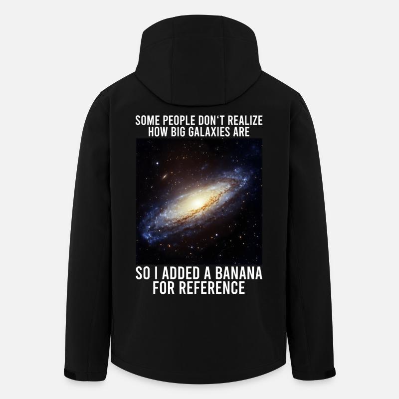 galaxie mèmes science astrophysique astrologie - Veste softshell homme en polyester recyclé Stanley/Stella - noir